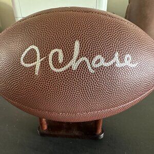 Ja'Marr Chase signed Cincinnati Bengals autographed Wilson NFL football wCOA 929